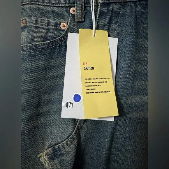 🔥 Signature8 Button-Front Denim Skirt Size Small | Slit Front | New With Tags - Picture 7 of 7